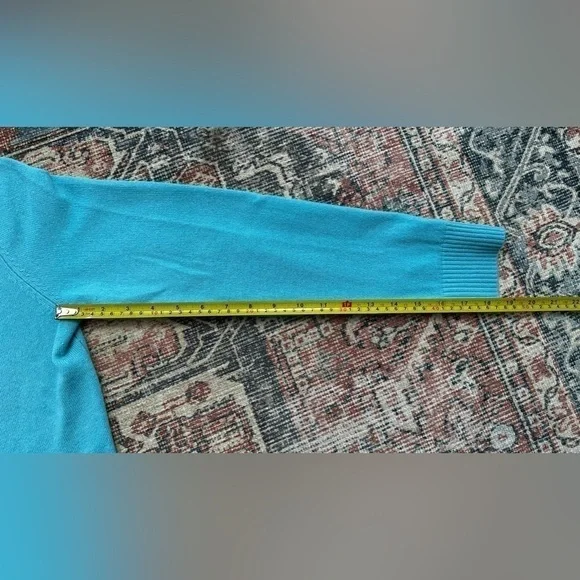 L.L Bean Sky Blue Cardigan/Size L - Picture 6 of 7